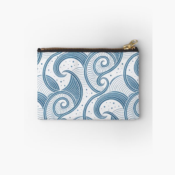 Item preview, Blue Ocean Waves Stylized Seamless Pattern. designed and sold by RGShirtWorks.