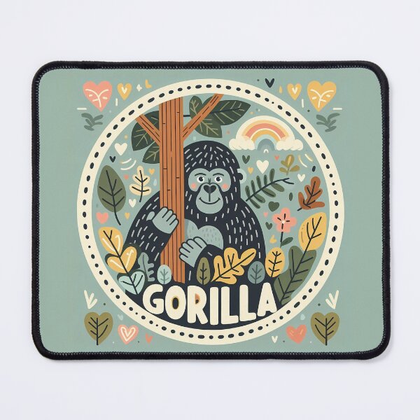 Item preview, Gorilla - Hope for Wildlife Scandinavian Folk Art by heidiannemorris © designed and sold by FOLK ART FUSION by heidiannemorris.