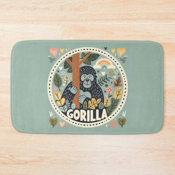 Item preview, Gorilla - Hope for Wildlife Scandinavian Folk Art by heidiannemorris © designed and sold by FOLK ART FUSION by heidiannemorris.