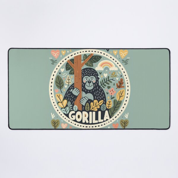 Item preview, Gorilla - Hope for Wildlife Scandinavian Folk Art by heidiannemorris © designed and sold by FOLK ART FUSION.