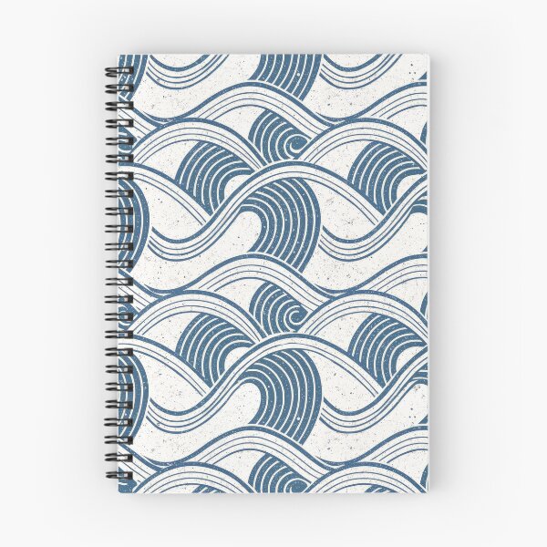 Item preview, Seamless Japanese Style Blue Ocean Waves Pattern with Grunge Texture. designed and sold by RGShirtWorks.