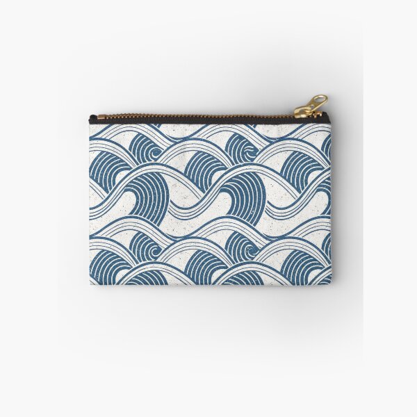 Item preview, Seamless Japanese Style Blue Ocean Waves Pattern with Grunge Texture. designed and sold by RGShirtWorks.