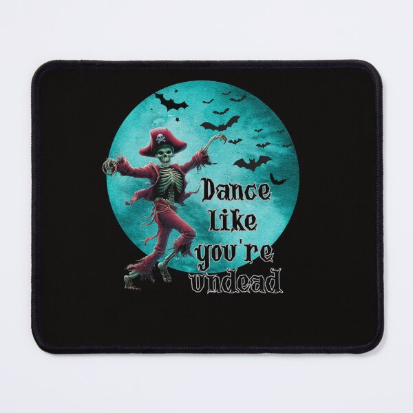 Item preview, Dance Like You're Undead Funny Skeleton Pirate Halloween Shirt designed and sold by DigitalArtByNow.