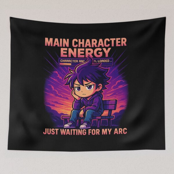 Item preview, Dark Haired Anime Boy with Intense Look and Hero Vibes designed and sold by BestDetailer.