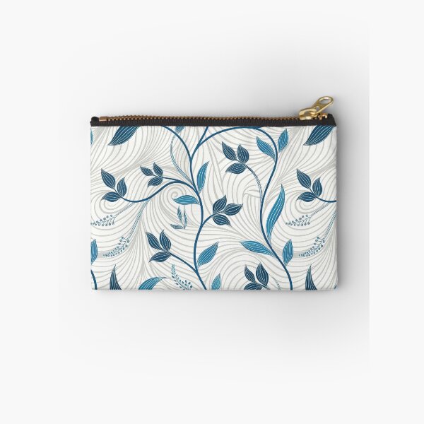 Item preview, Elegant Blue Floral Swirls Seamless Pattern. designed and sold by RGShirtWorks.