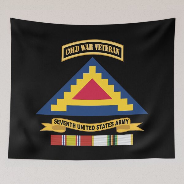 Item preview, Army - Seventh United States Army w Br - Ribbon COLD WAR Vet Tab X 300 designed and sold by Military Insignia Products.