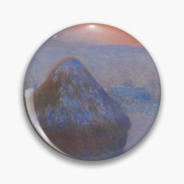 Item preview, Stacks of Wheat  Sunset Snow Effect  by Claude Monet designed and sold by GabyddAlessandr.
