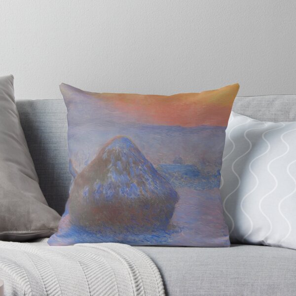 Item preview, Stacks of Wheat  Sunset Snow Effect  by Claude Monet designed and sold by GabyddAlessandr.