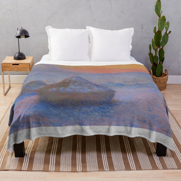 Item preview, Stacks of Wheat  Sunset Snow Effect  by Claude Monet designed and sold by GabyddAlessandr.
