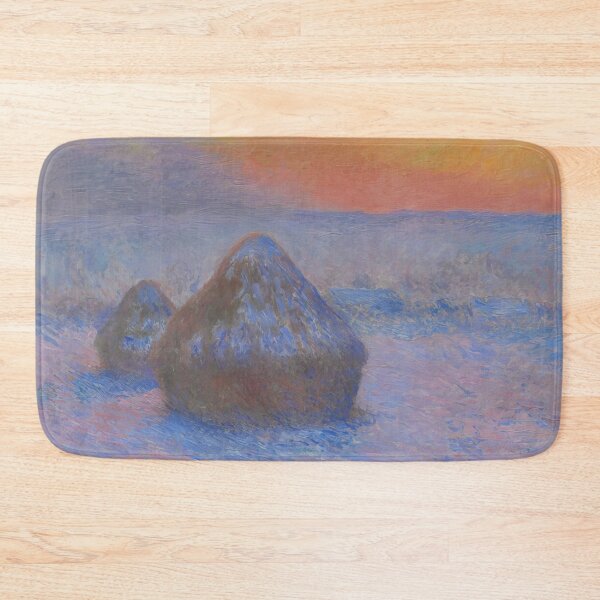 Item preview, Stacks of Wheat  Sunset Snow Effect  by Claude Monet designed and sold by GabyddAlessandr.