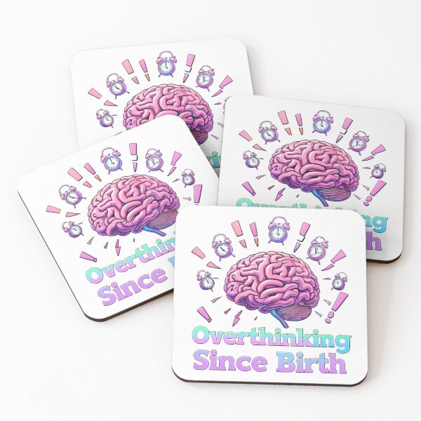 Item preview, Overthinking Since Birth – Brain Spiral Sticker designed and sold by Imaginarium of Chaos falcon88 .