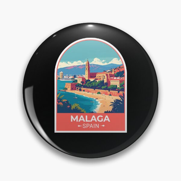 Artikelvorschau, Malaga, Spanien Sticker entworfen und verkauft von TulipaGraphics.