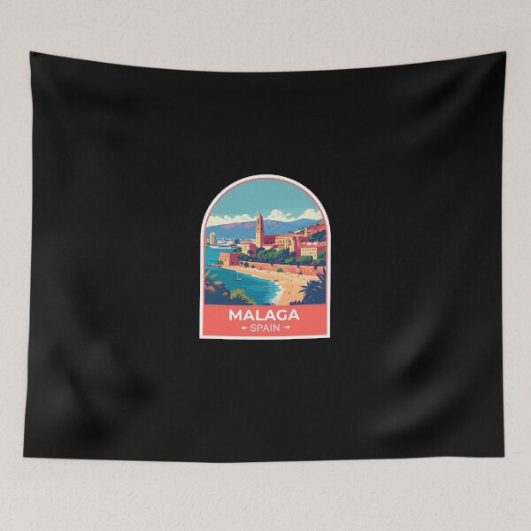 Item preview, Malaga Spain Sticker  designed and sold by TulipaGraphics.