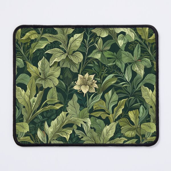 Item preview, Elegant Green Botanical Floral Pattern designed and sold by CoolPixels.