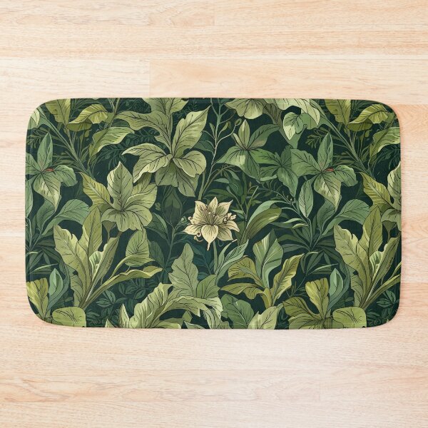 Item preview, Elegant Green Botanical Floral Pattern designed and sold by CoolPixels.