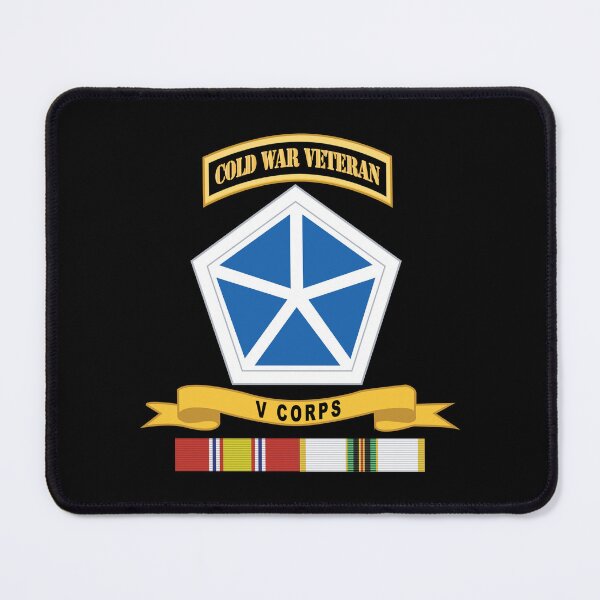 Artikelvorschau, Armee - V. KORPS mit Br - Band COLD WAR Vet Tab X 300 entworfen und verkauft von Military Insignia Products.