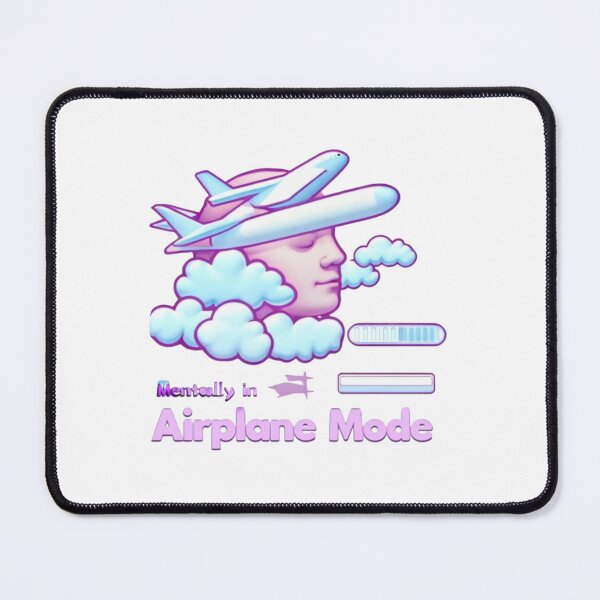 Item preview, Airplane Mode – Mentally Checked Out Sticker designed and sold by Imaginarium of Chaos falcon88 .