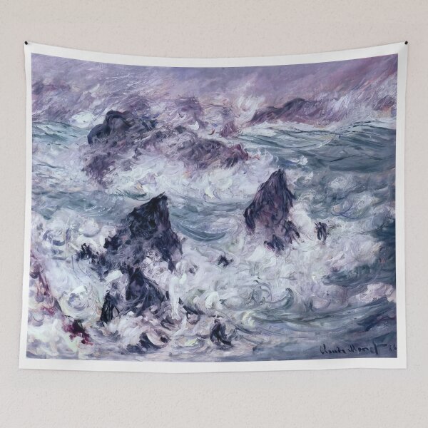 Item preview, Storm at Belle Ile   1886  by Claude Monet designed and sold by GabyddAlessandr.