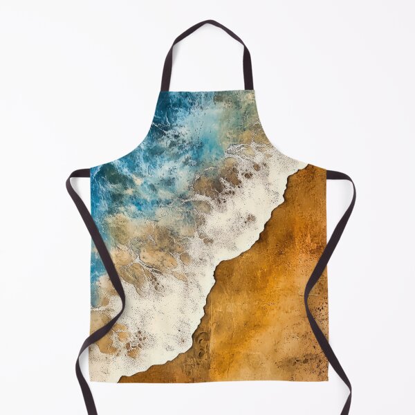 Artikelvorschau, „Shoreline Serenity“ – Ozean & Sand Abstrakt entworfen und verkauft von ReachForArt.