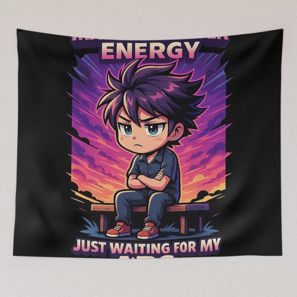 Item preview, Mysterious Black Haired Anime Boy with Heroic Shonen Energy designed and sold by BestDetailer.