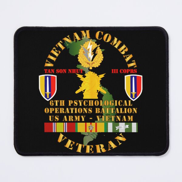 Item preview, Army - Vietnam Combat Vet - 6th PSYOPS Bn - USARV w VN SVC designed and sold by Military Insignia Products.