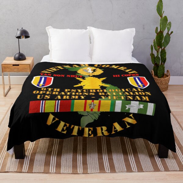Item preview, Army - Vietnam Combat Vet - 6th PSYOPS Bn - USARV w VN SVC designed and sold by Military Insignia Products.