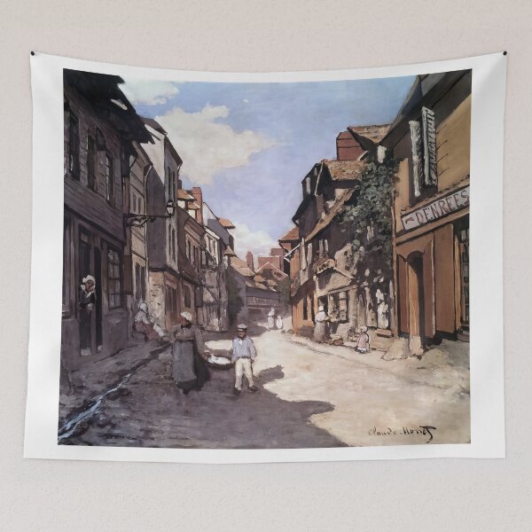 Item preview, Street of the Bavolle Honfleur   1864  by Claude Monet designed and sold by GabyddAlessandr.