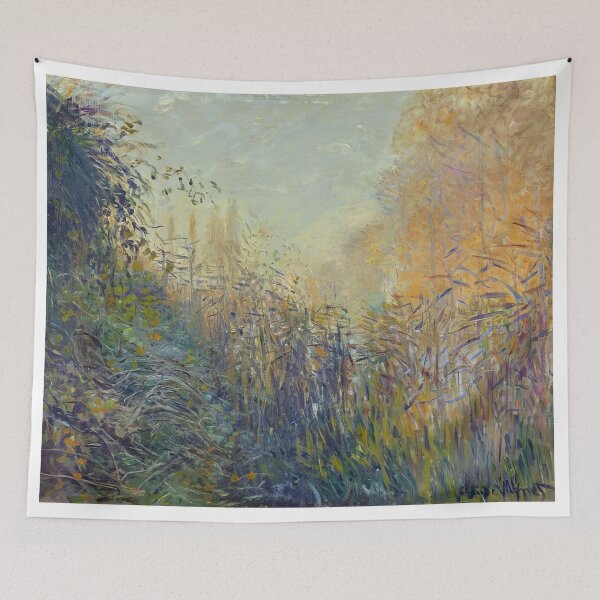 Item preview, Study Rushes at Argenteuil   1876  by Claude Monet designed and sold by GabyddAlessandr.