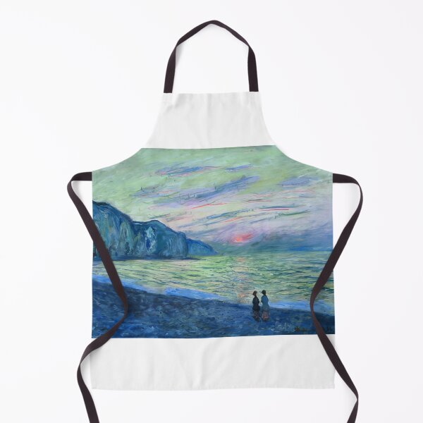 Item preview, Sunset at Pourville 1882; Pourville sur mer France by Claude Monet designed and sold by GabyddAlessandr.