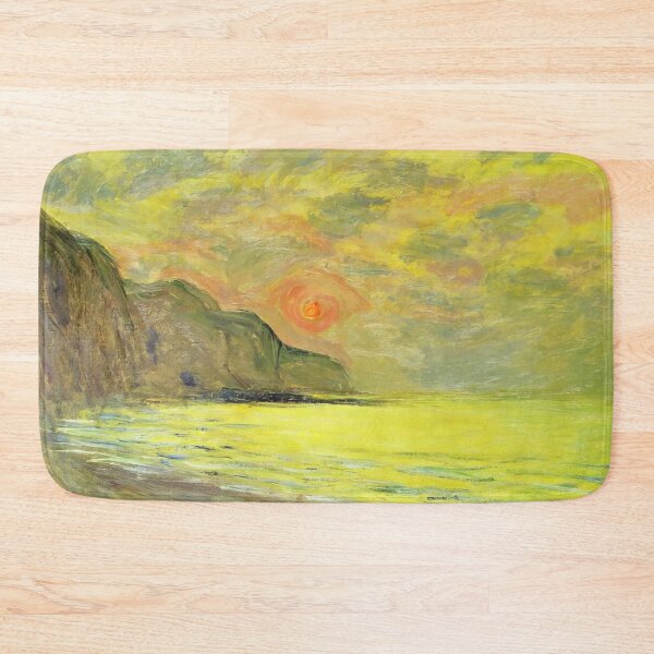 Item preview, Sunset Foggy Weather Pourville   1882  by Claude Monet designed and sold by GabyddAlessandr.