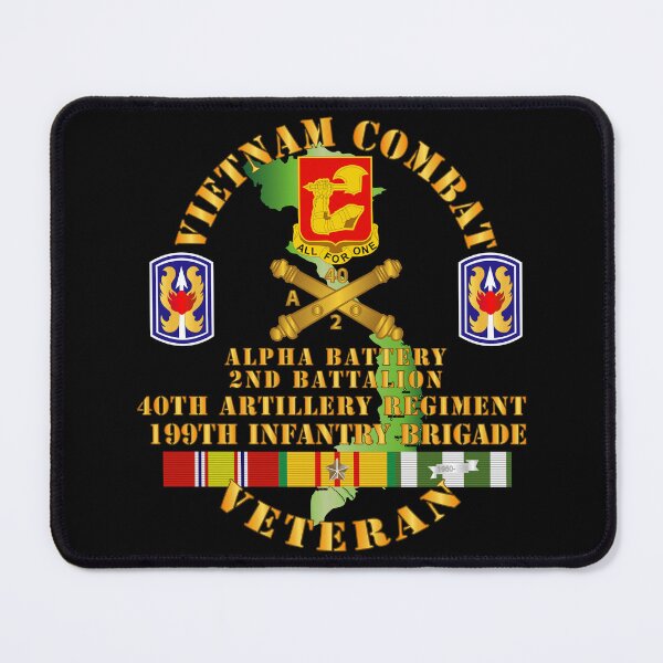 Item preview, Army - Vietnam Combat Vet - Alpha Battery, 2nd Bn 40th Artillery - 199th Infantry Bde - VN SVC designed and sold by Military Insignia Products.