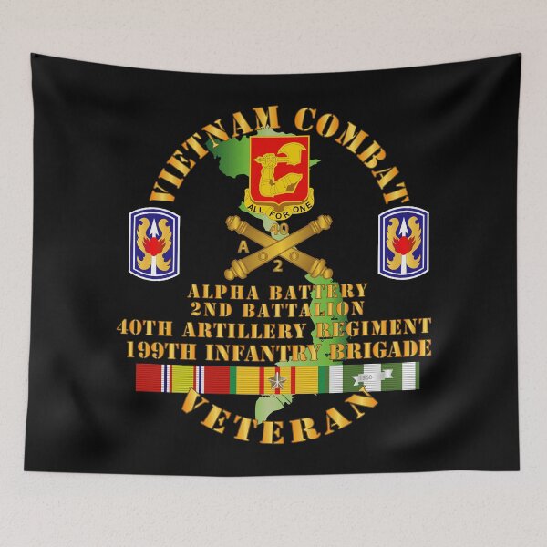 Item preview, Army - Vietnam Combat Vet - Alpha Battery, 2nd Bn 40th Artillery - 199th Infantry Bde  - VN  SVC designed and sold by Military Insignia Products.