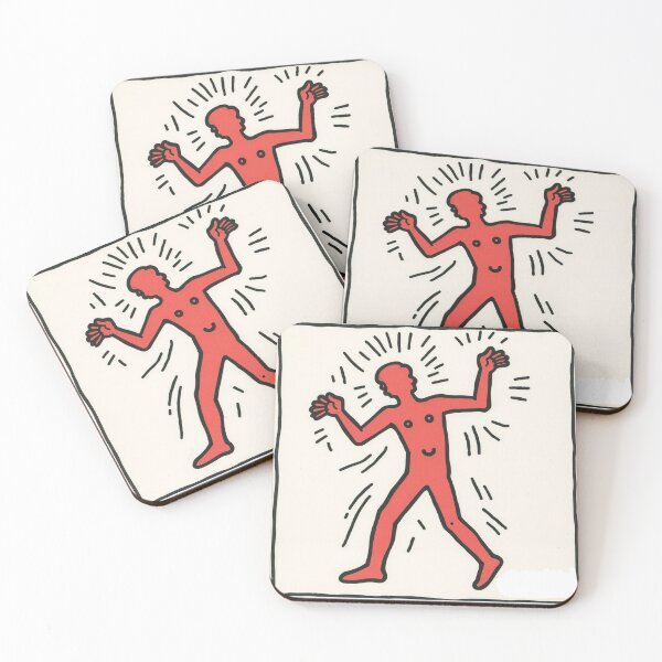 Item preview, Red Stick Man Orginal Graphic Art Happy Face designed and sold by KALEIDOSCOPE UK.