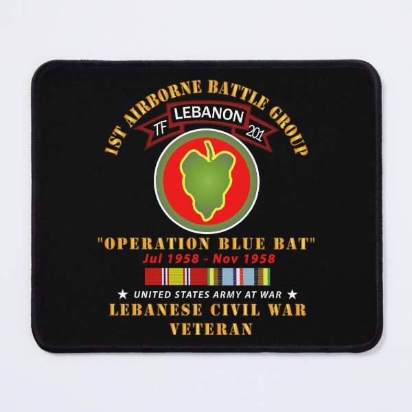Item preview, Army - 1st Airborne BattleGroup - 24th ID - Lebanon Civil  War w AFEM SVC designed and sold by Military Insignia Products.