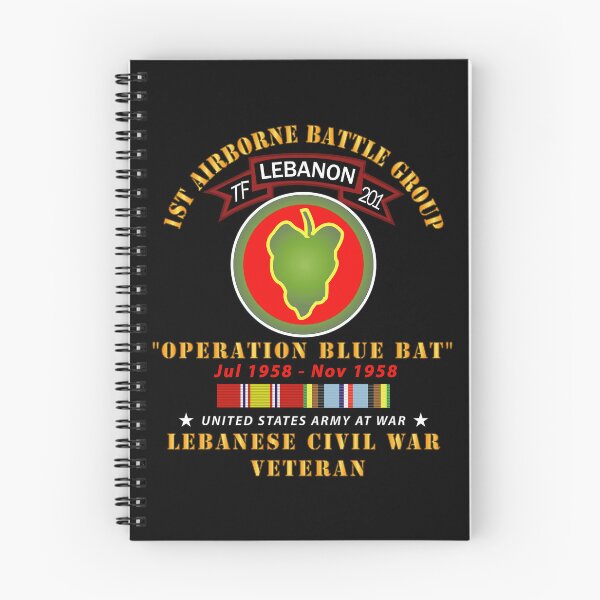 Item preview, Army - 1st Airborne BattleGroup - 24th ID - Lebanon Civil  War w AFEM SVC designed and sold by Military Insignia Products.