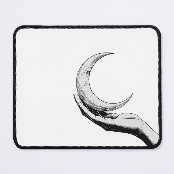 Item preview, Hold the Moon – Minimal Celestial Line Art designed and sold by BestZoneStore.