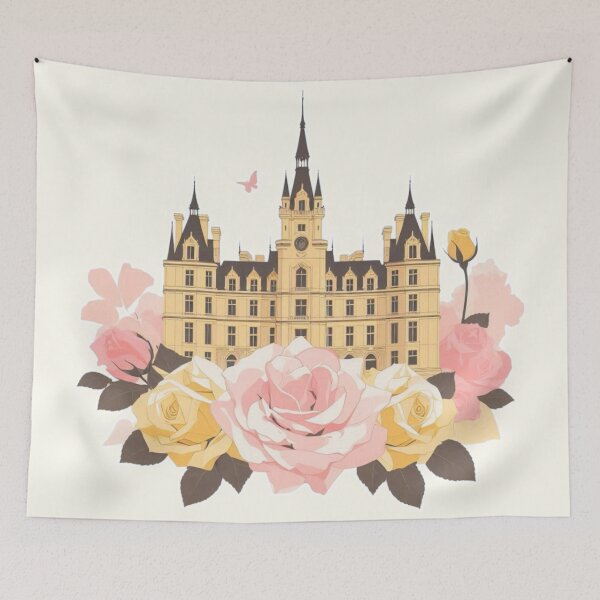 Item preview, Minimalist French Castle - Modern Chateaucore Aesthetic Wall Art designed and sold by Sugar Wisdom .