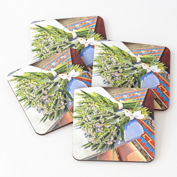 Item preview, Wildflower Bouquet with Daisies & Wheat – Natural Country Charm | Rustic Floral Art Print designed and sold by NatureChampion.