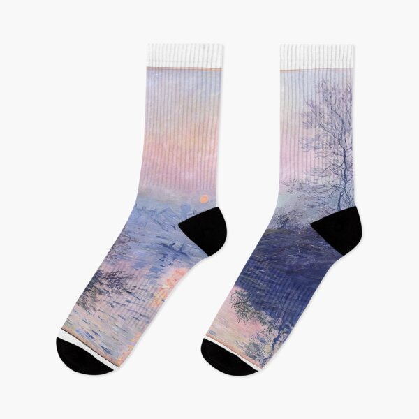 Item preview, Sunset on the Seine at Lavacourt Winter Effect  by Claude Monet designed and sold by GabyddAlessandr.