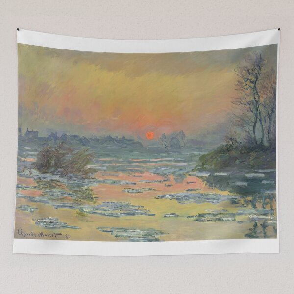Item preview, Sunset on the Seine in Winter  by Claude Monet designed and sold by GabyddAlessandr.