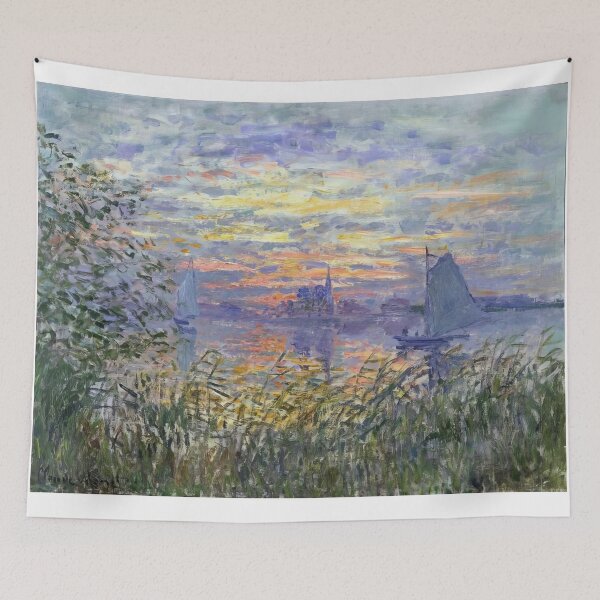 Item preview, Sunset on the Siene   1874  by Claude Monet designed and sold by GabyddAlessandr.