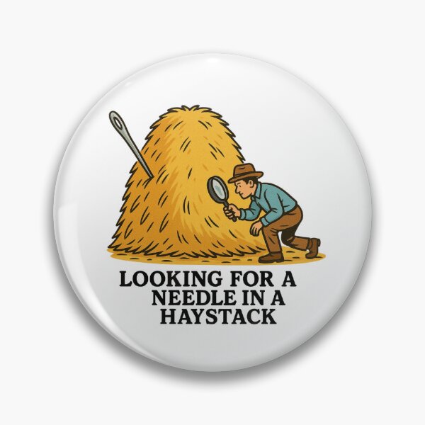 Item preview, Looking for a Needle in a Haystack - Funny Search designed and sold by Myra365Art.