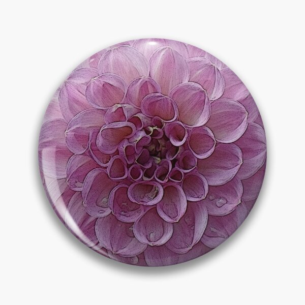 Artikelvorschau, Rosa, malvenfarbene Dahlie mit rosa Vignette entworfen und verkauft von KeksWorkroom.