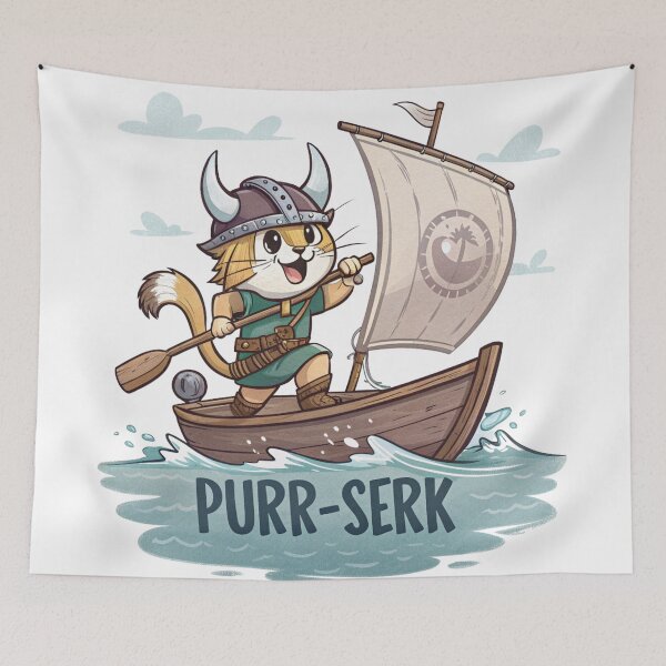 Item preview, Purr-serk Fury: Feline Viking designed and sold by SibMa.