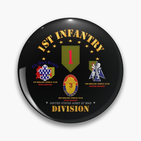 Item preview, Army - 1st Infantry Division w Named BCTs designed and sold by Military Insignia Products.