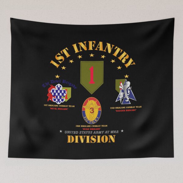 Item preview, Army - 1st Infantry Division w Named BCTs designed and sold by Military Insignia Products.