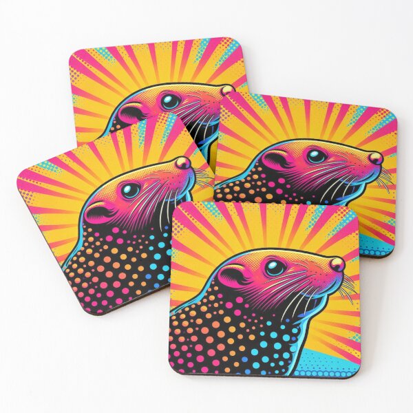 Item preview, Colorful cute mole designed and sold by Dogandesighn.