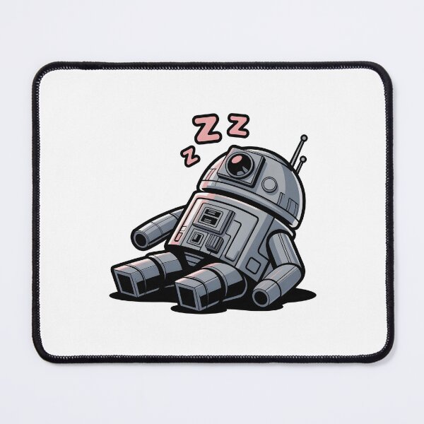 Item preview, Cute Sleeping Robot Vinyl Sticker – Water‑Resistant, Laptop & Hydro Flask Decal designed and sold by Aknarin Thika.