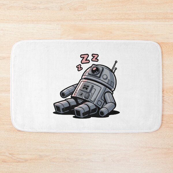 Item preview, Cute Sleeping Robot Vinyl Sticker – Water‑Resistant, Laptop & Hydro Flask Decal designed and sold by Aknarin Thika.