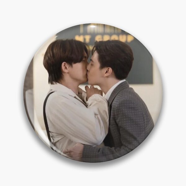 Item preview, Kim Kenta kiss scene Benz Garfield Pitbabe the series sticker thai BL series boys love actors names logo pooh pavel charlie babe alan jeff pete chris north sonic winner dean willy way designed and sold by Kpop-Noona.